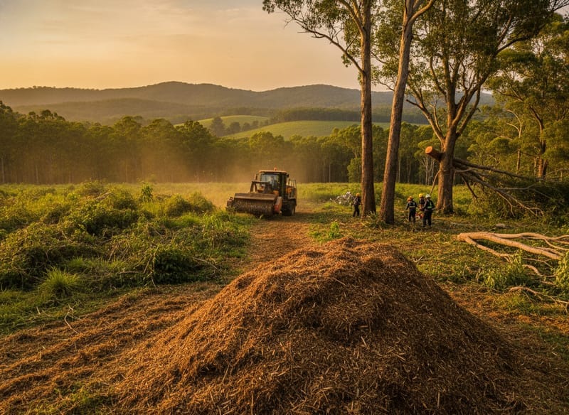 Land Clearing performed by Mackay Arborist in the Mackay